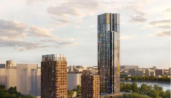 莫斯科河畔地標(biāo)住宅亮相！快意高速梯出海，為43層超高層定制垂直出行